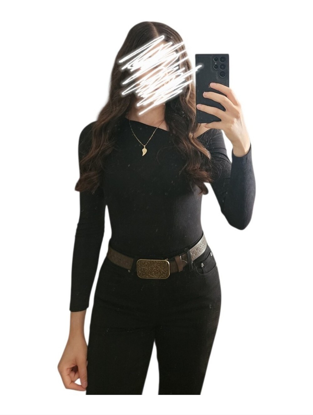 One Shoulder Black Bodysuit